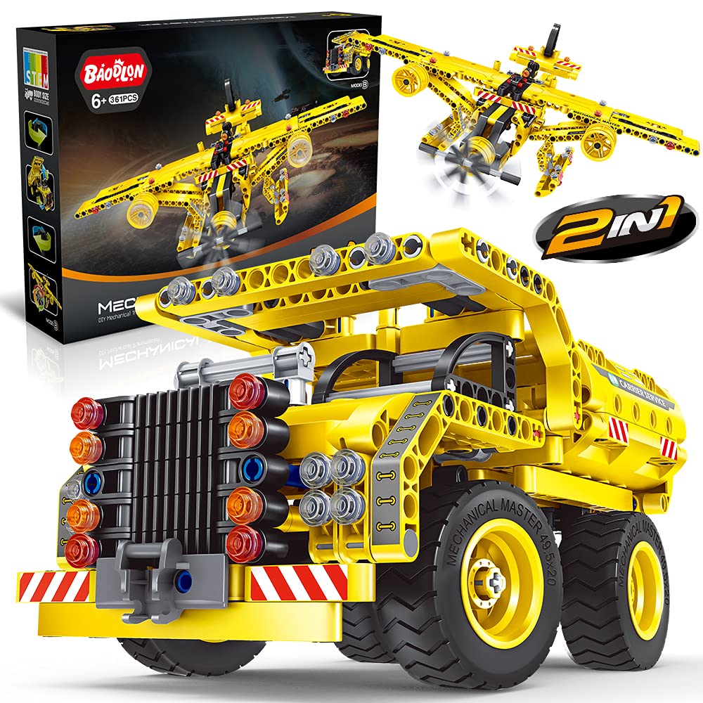 BAODLON STEM dump truck build, hands-on engineering fun.