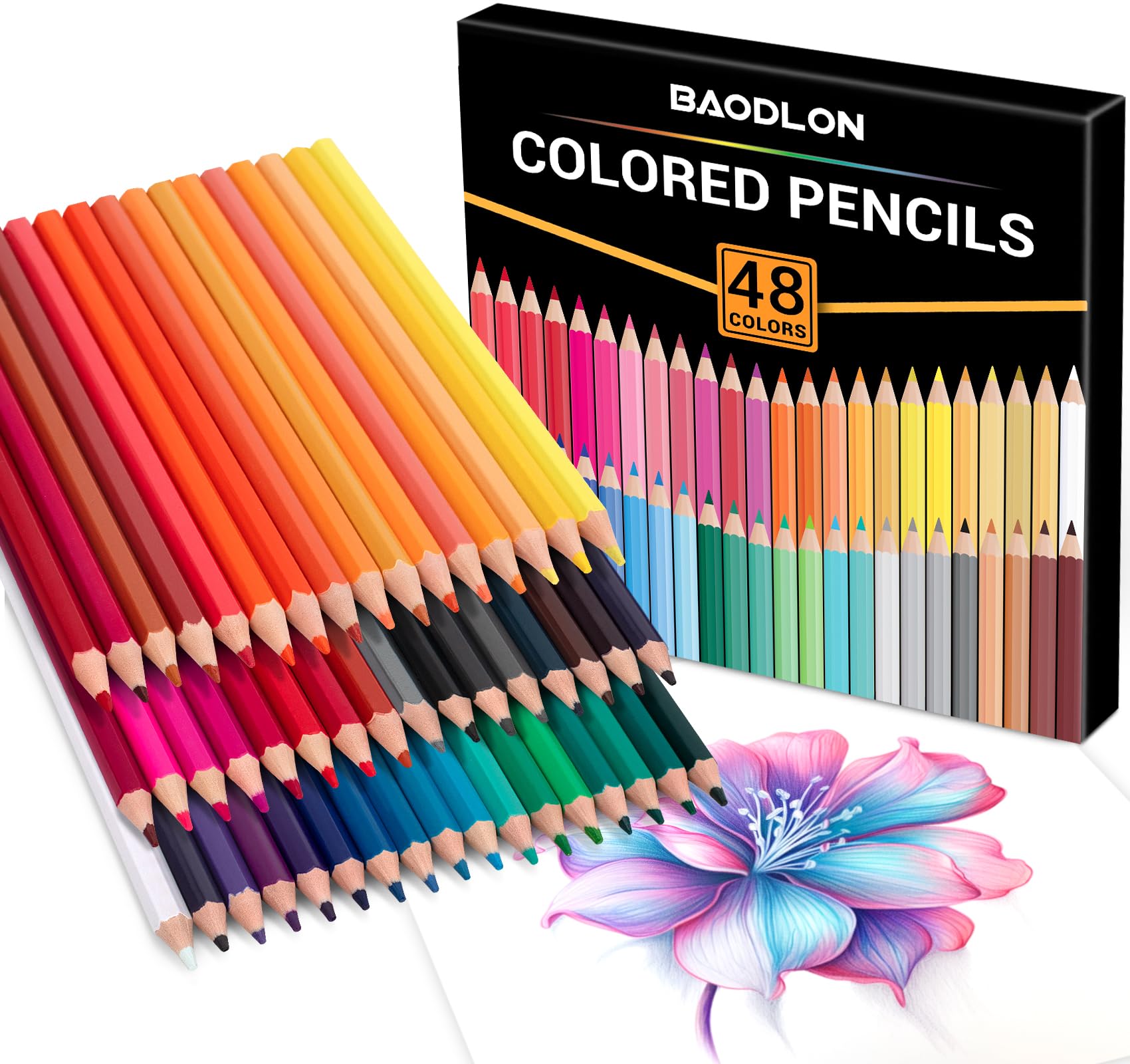 BAODLON storage box keeps pencils organized and portable