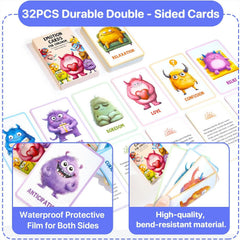 BAOENALNAT Big Feelings Deck—calm monster expression aids language grounding and regulation practice for learners