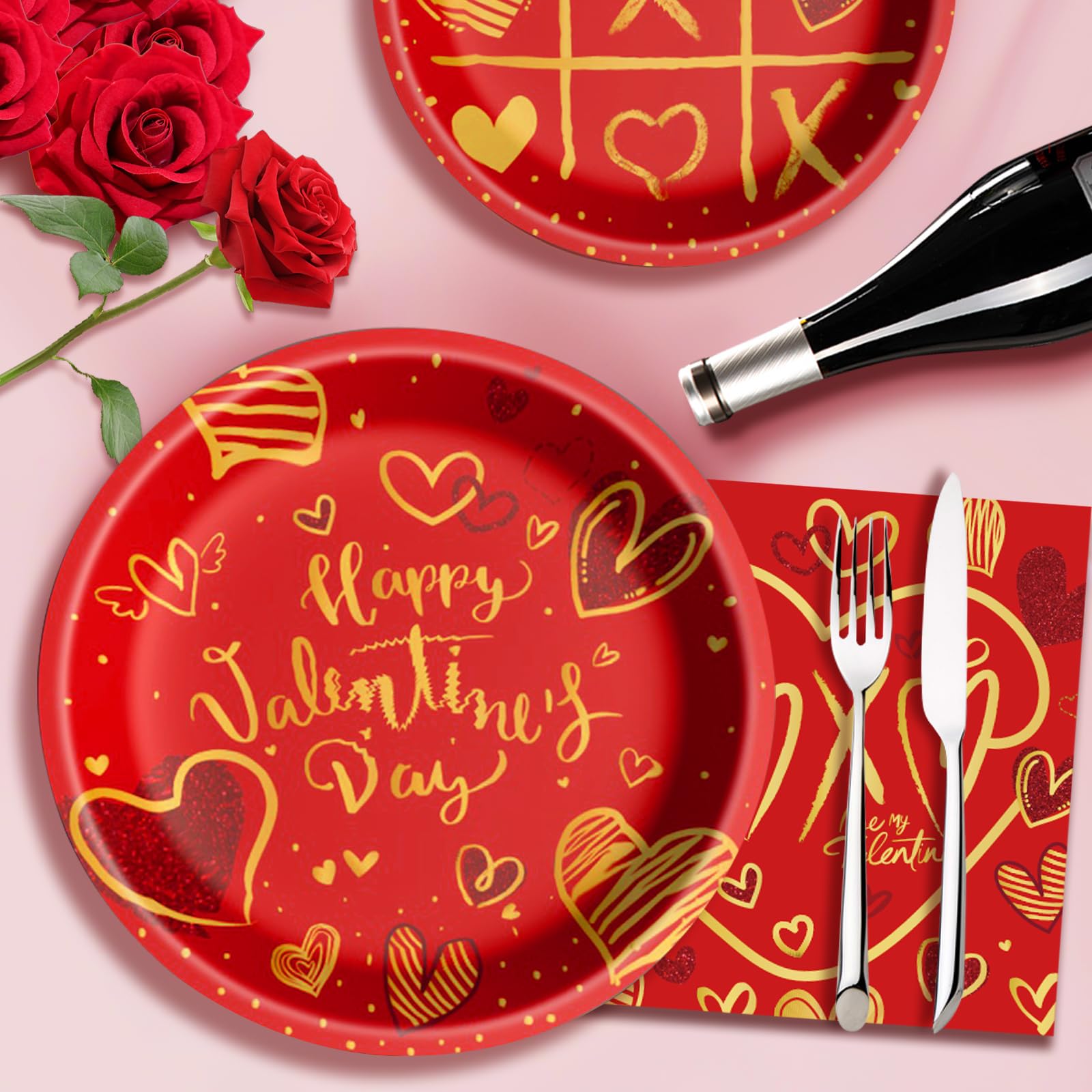 Baolaiballoon cups featuring Valentine’s design for easy serving.