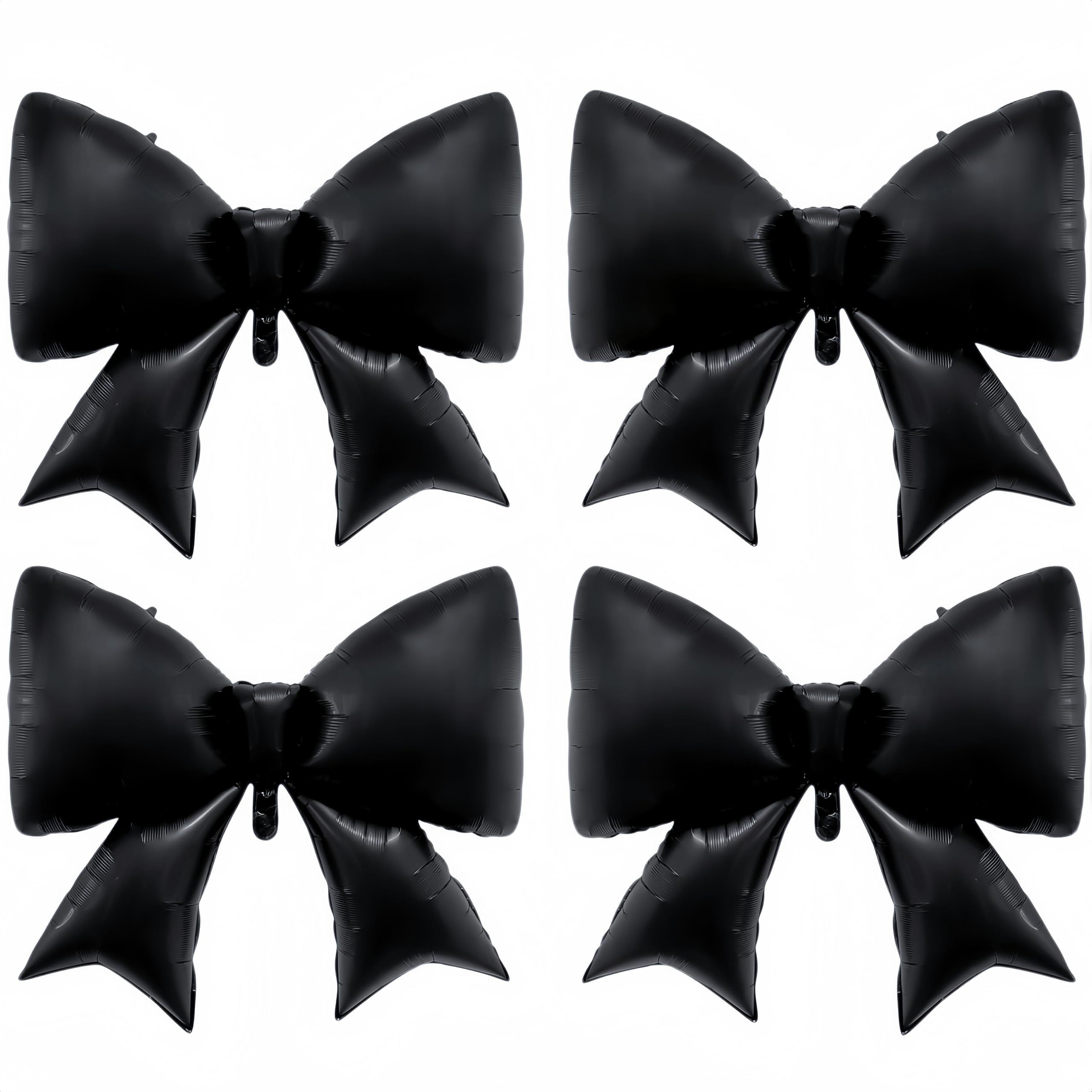 Baoonworlld black bow balloon 38 inch for luxurious wedding décor and dramatic backdrops.
