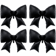 Baoonworlld black bow balloon 38 inch for luxurious wedding décor and dramatic backdrops.
