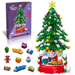 BAOXUE 515-piece Christmas tree set for imaginative building and festive decor