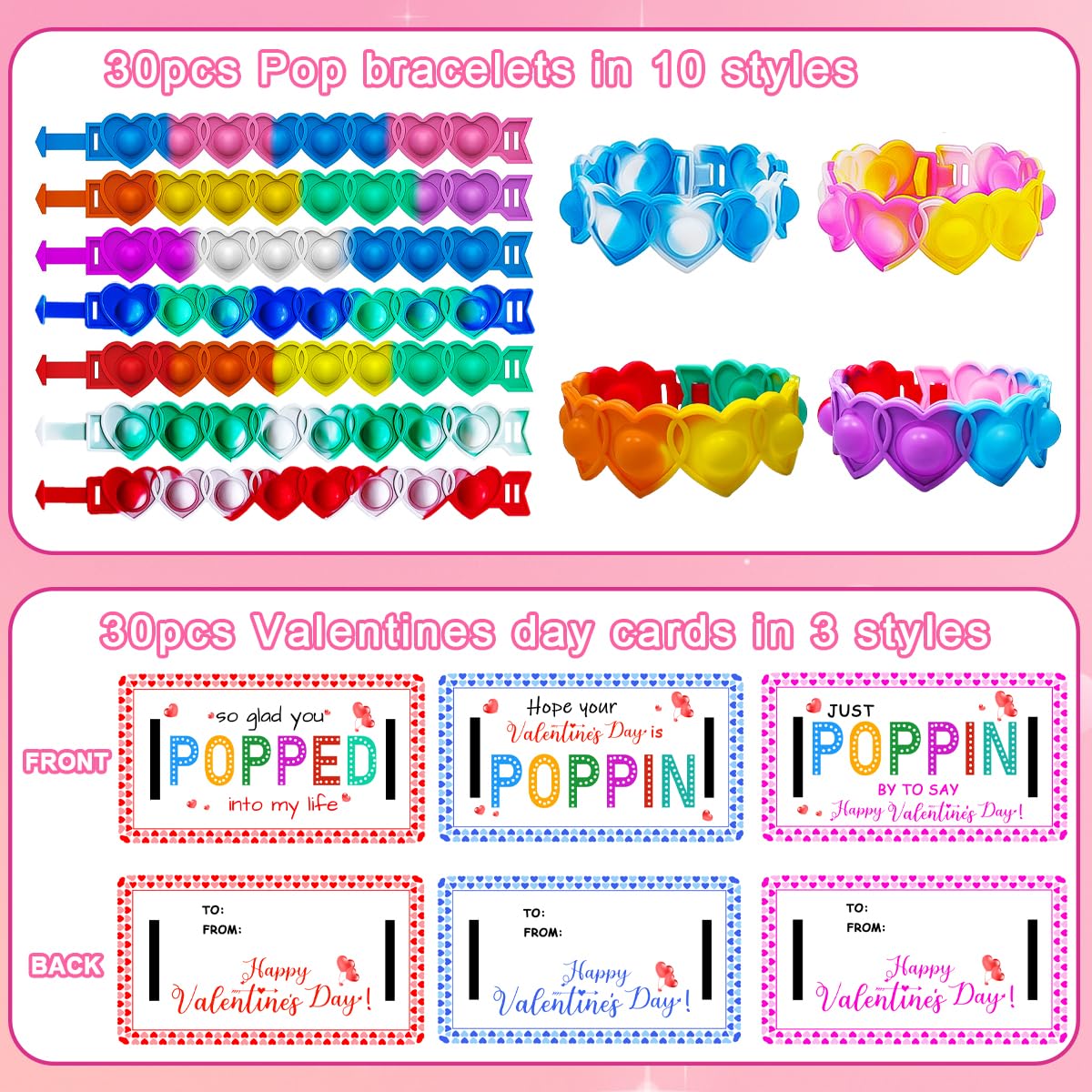 BAOXUE bulk classroom pack enables easy valentine distribution for teachers.
