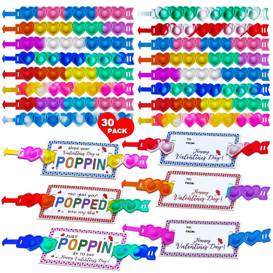 BAOXUE Pop It valentines card for classroom exchanges boosts engagement.