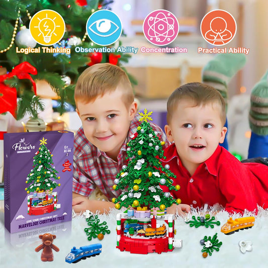 BAOXUE rotating base lets kids view the tree from every angle