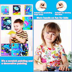 BAOXUE scratch art organized box keeps tools neatly stored for families.