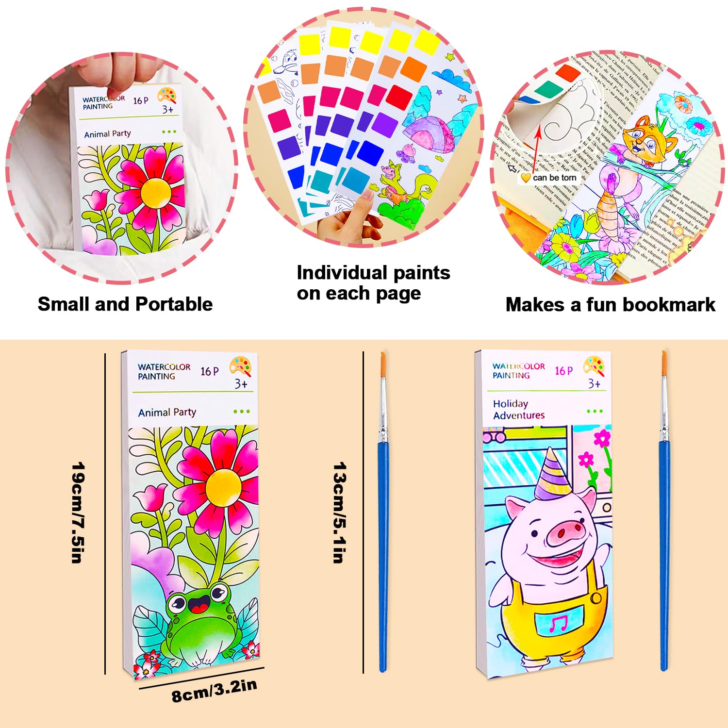 BAOXUE water color books feature two themes for varied creativity.
