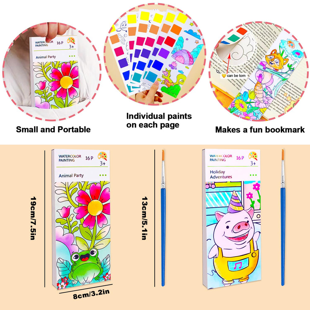 BAOXUE water color books feature two themes for varied creativity.