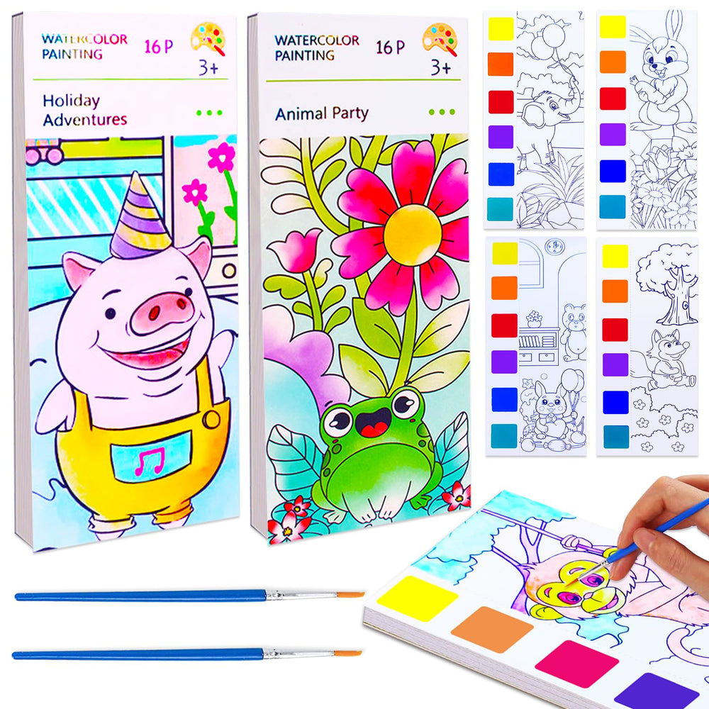 BAOXUE watercolor set for kids—two-pack, ideal for quick creative painting sessions.