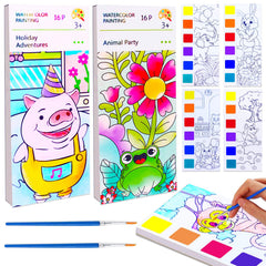 BAOXUE watercolor set for kids—two-pack, ideal for quick creative painting sessions.