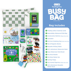 BapronBaby Busy Bag LCD writing tablet supports mess-free drawing during travel.