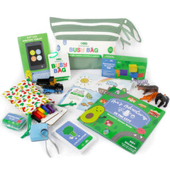 BapronBaby Feeding Littles Busy Bag Sage for travel-friendly toddler activities and independent play.