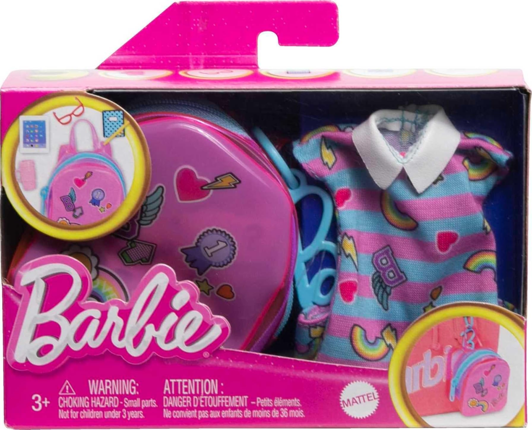 Barbie to-go drink adds realism to daily-life play.