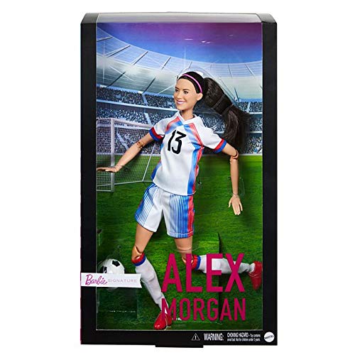 Barbie Alex Morgan doll front view showing poseable figure and authentic uniform