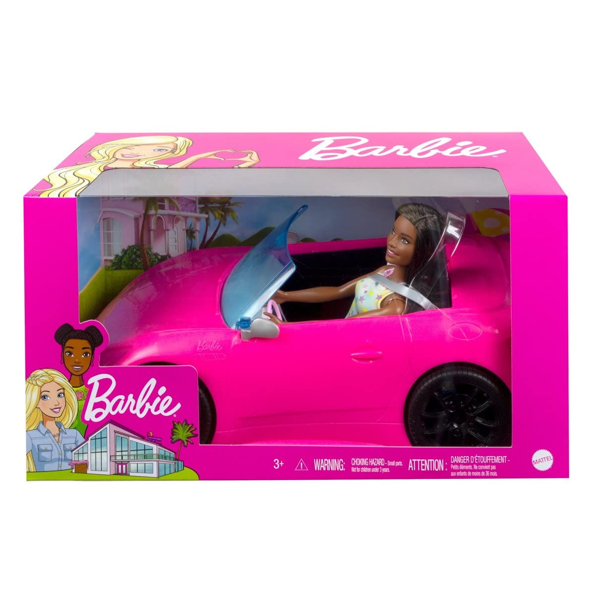 Barbie Ave Convertible Brunette interior showcases compact playground for stories.