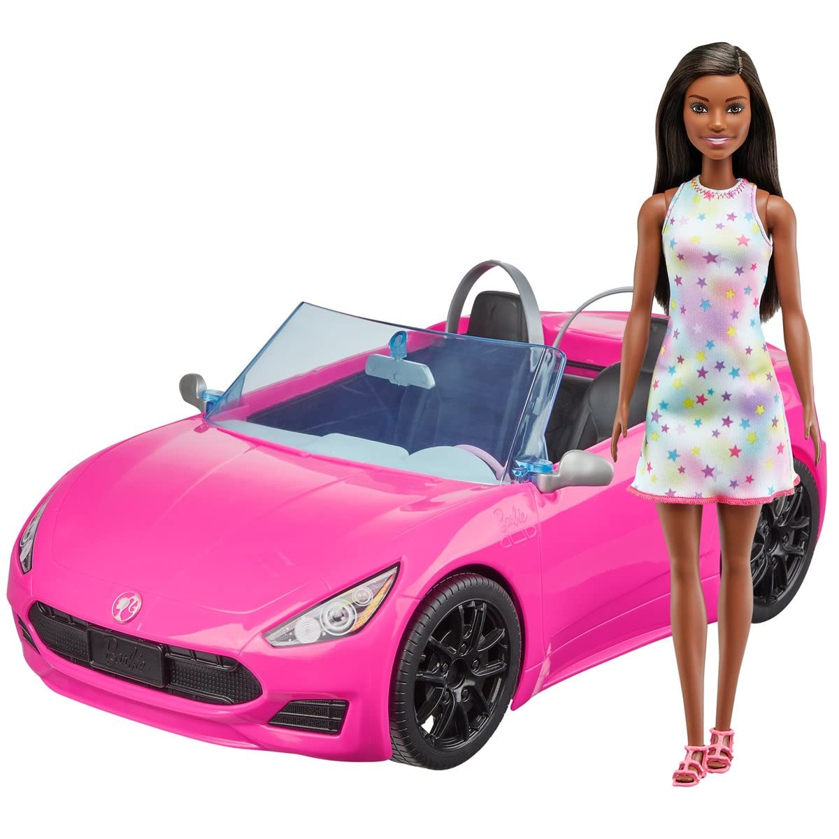 Barbie Ave Doll Brunette portrait highlights chic style for imaginative play.