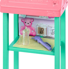 Accessories including bottle and stethoscope for a pretend clinic