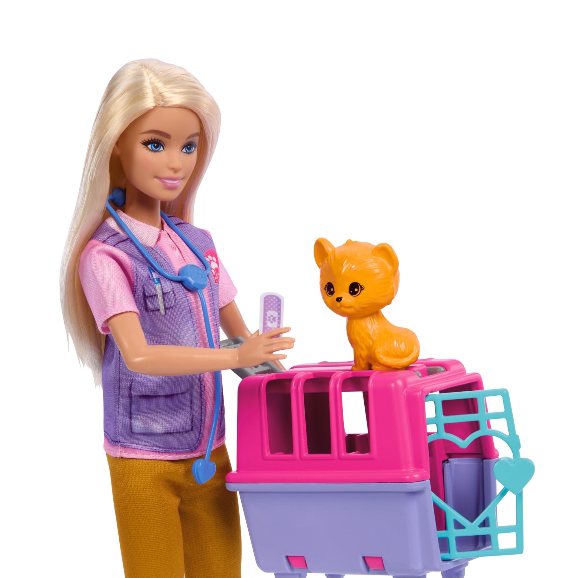 Barbie baby monkey figure joins playtime for nurturing storytelling.