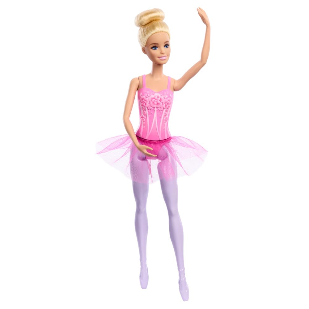 Barbie ballerina doll with removable tutu for imaginative dance play.