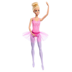 Barbie ballerina doll with removable tutu for imaginative dance play.