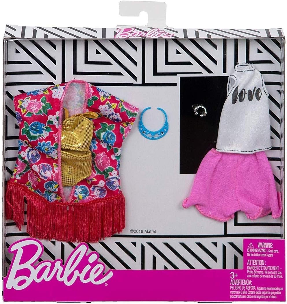 Barbie BRB 2-pack outfits offer mix-and-match options for creative storytelling.