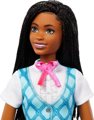 Barbie Brooklyn doll in pants offers flexible posing for action storytelling.