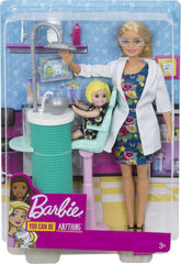 Barbie Careers toddler patient doll wearing florals for pretend appointments