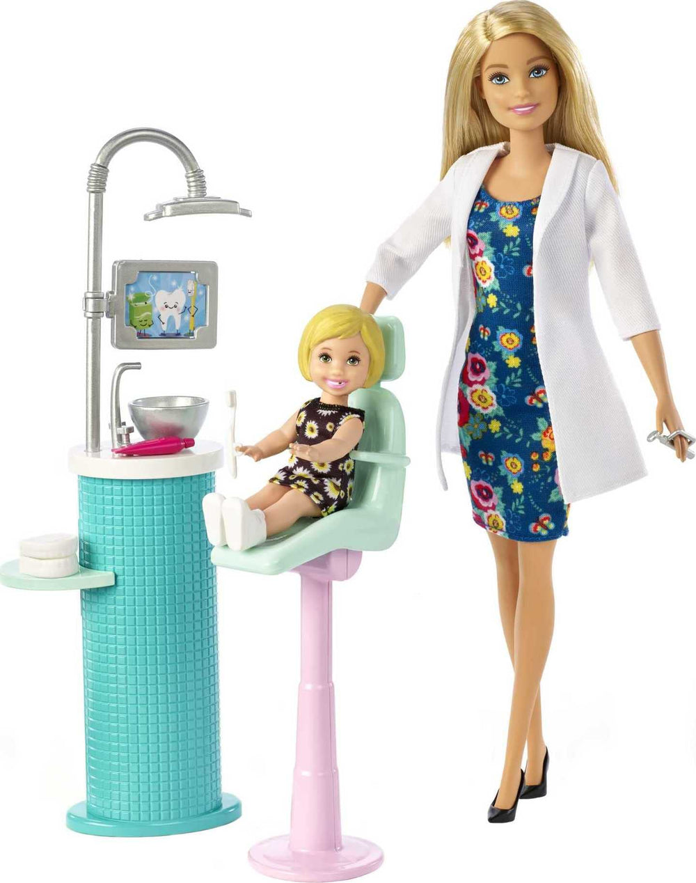 Barbie Careers teeth mold supports interactive storytelling during checkups