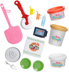 Barbie Careers pizza chef doll fashion in colorful outfit for role play.