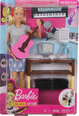 Barbie Careers Playset doll on stage ready for storytelling performances