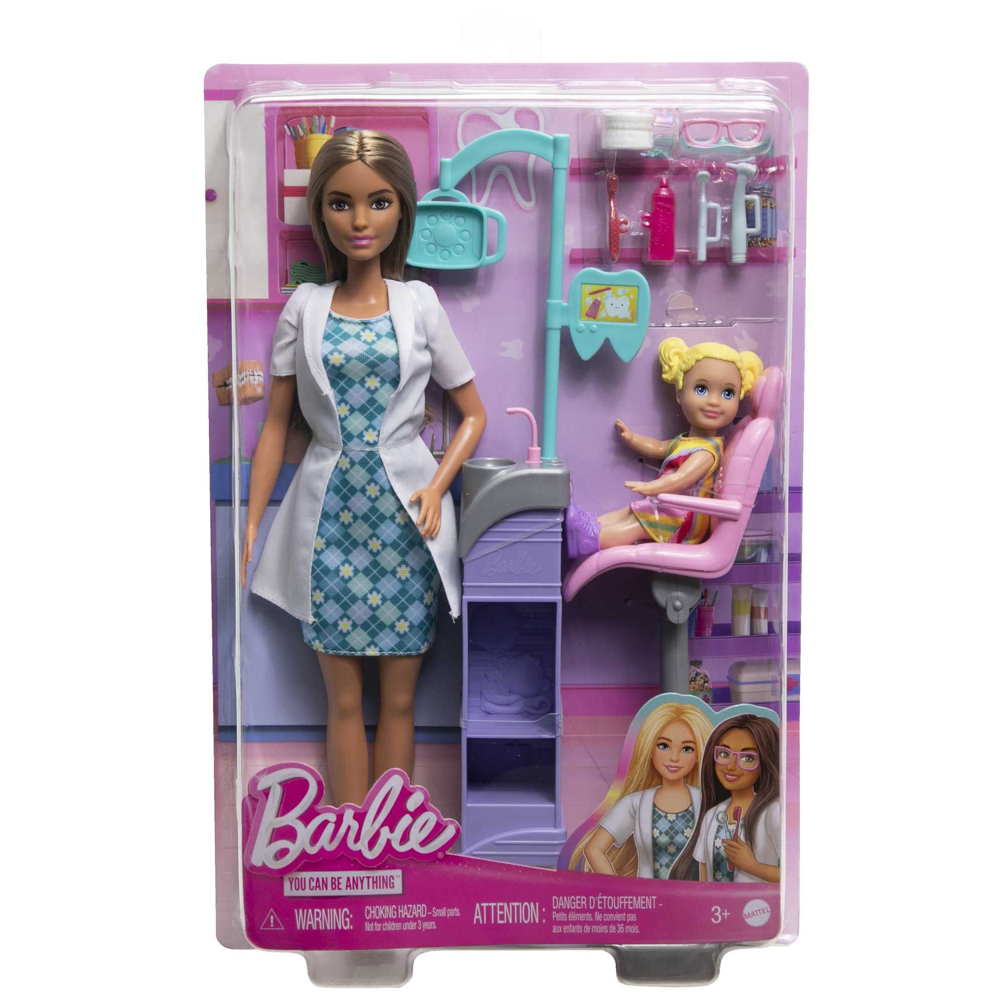 Barbie Careers gift set ideal for ages 3 and up.