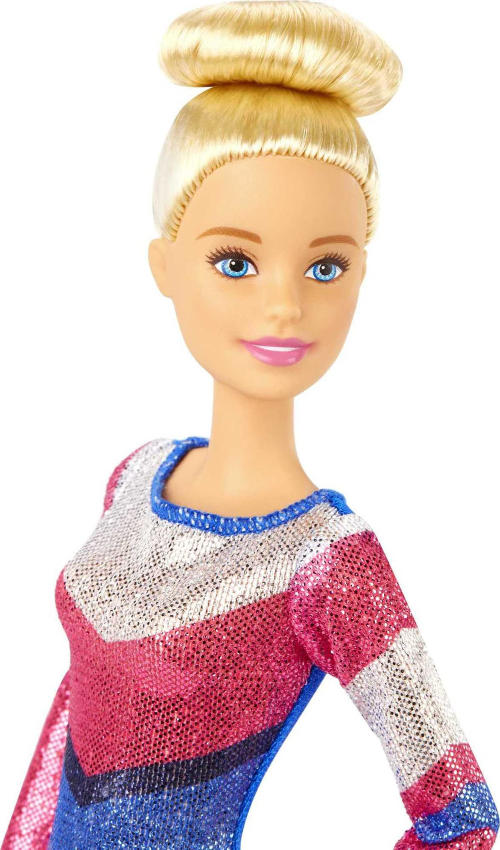 Barbie Careers Playset spinning clip enables twirling moves on the beam.