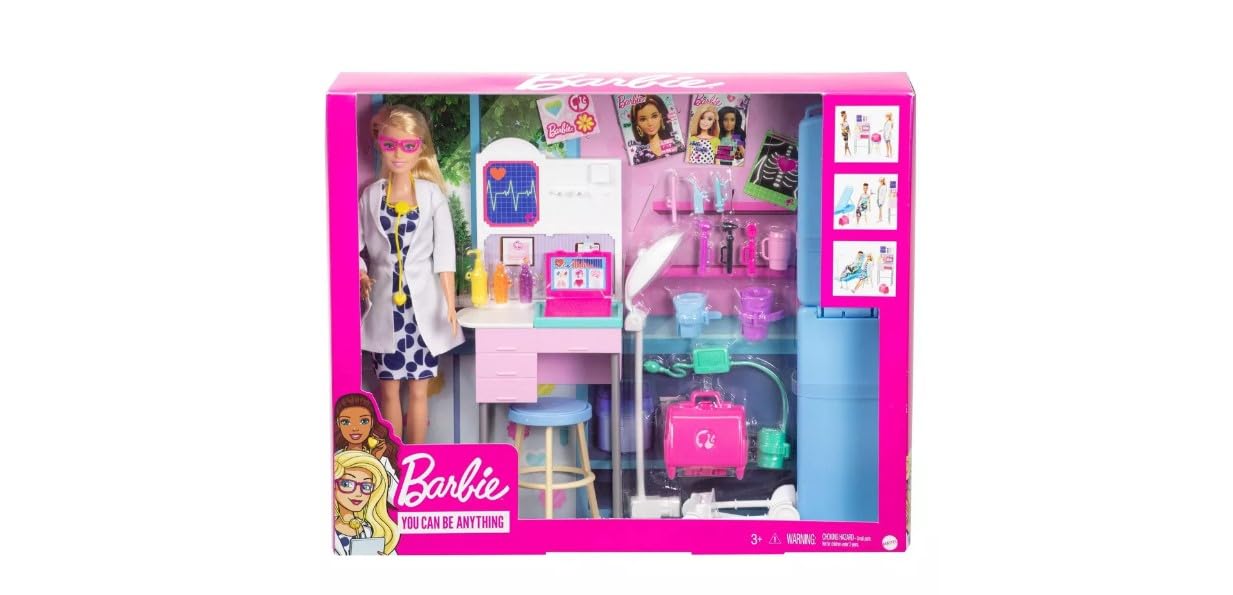 Barbie cast and sticker sheet for decorating casts during imaginative healing play.