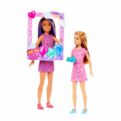 Barbie celebration dolls close-up highlighting playful, party-ready look