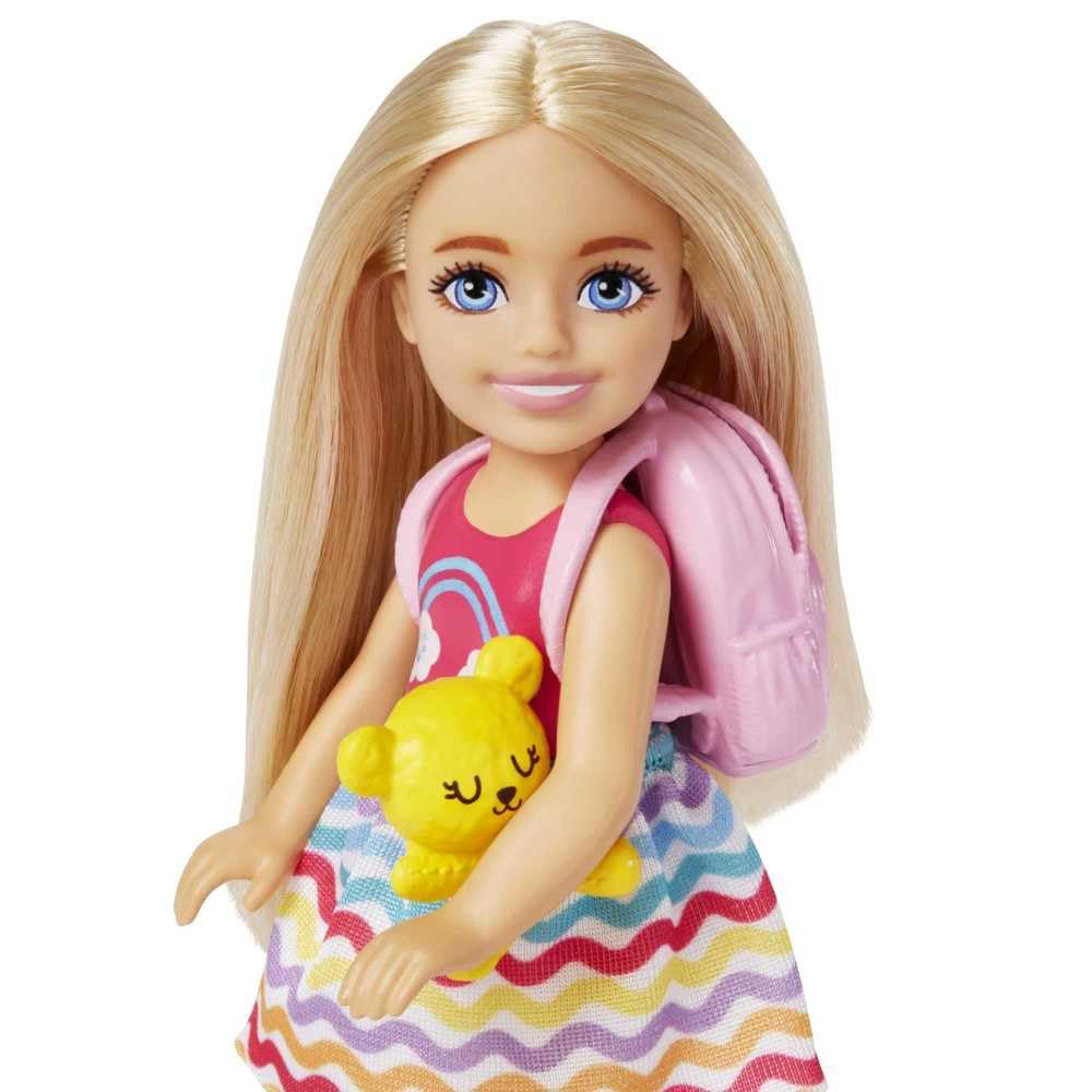 Barbie Chelsea backpack that opens and closes for easy packing