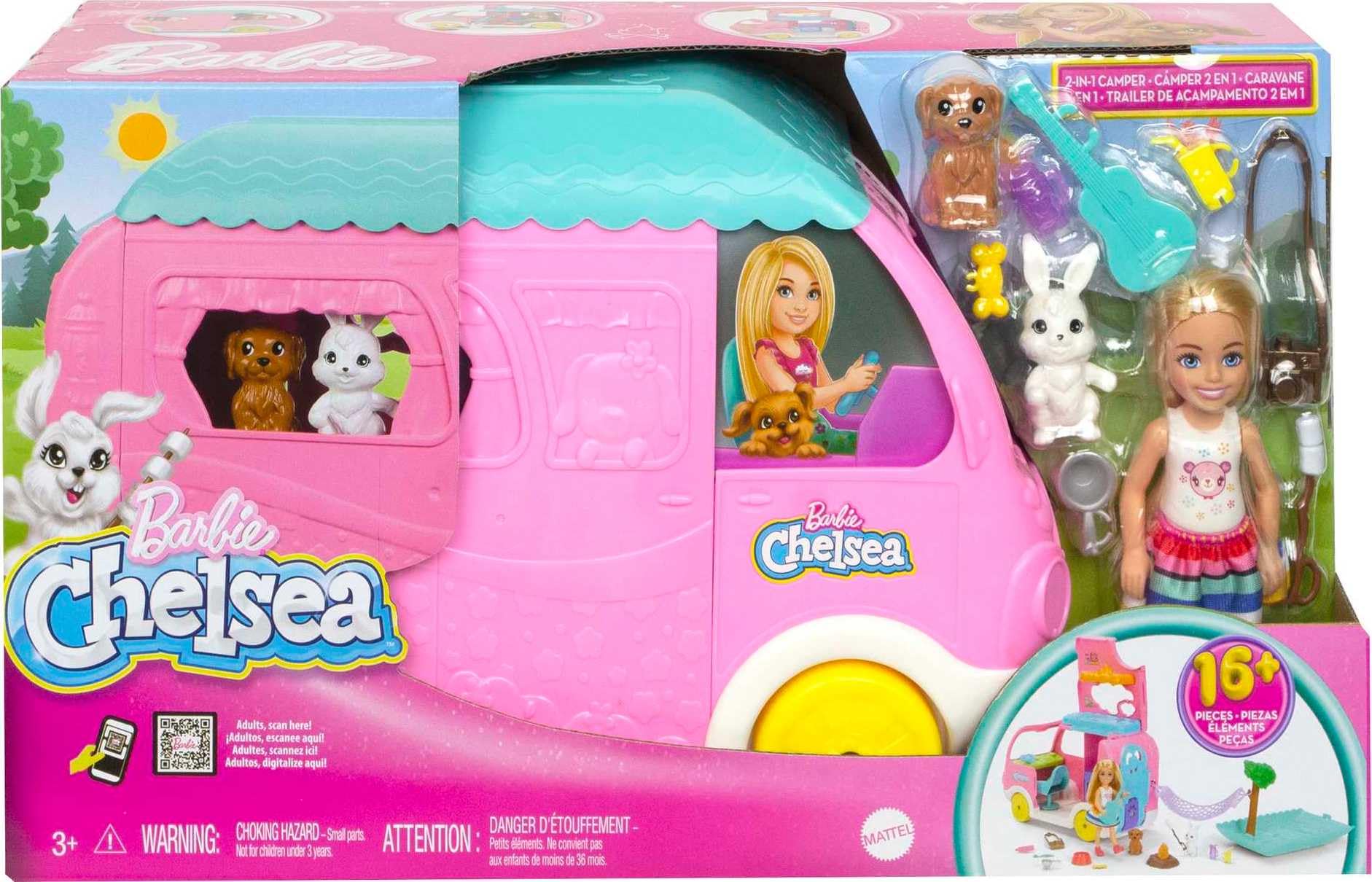 Barbie Chelsea camper ready to move and roll to the next adventure