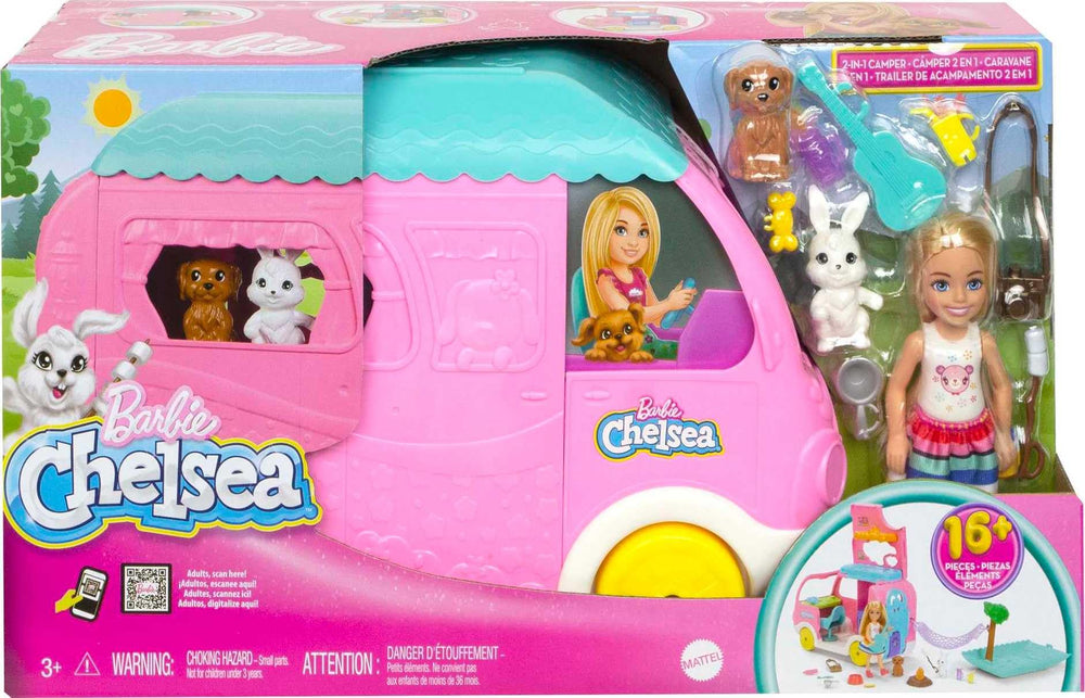 Barbie Chelsea camper ready to move and roll to the next adventure