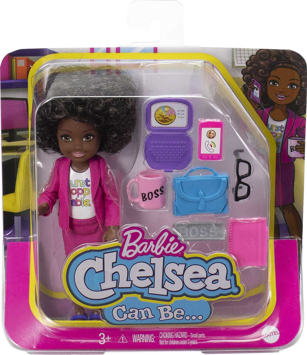 Barbie Chelsea Can Be Anything builder doll for hands-on imagination