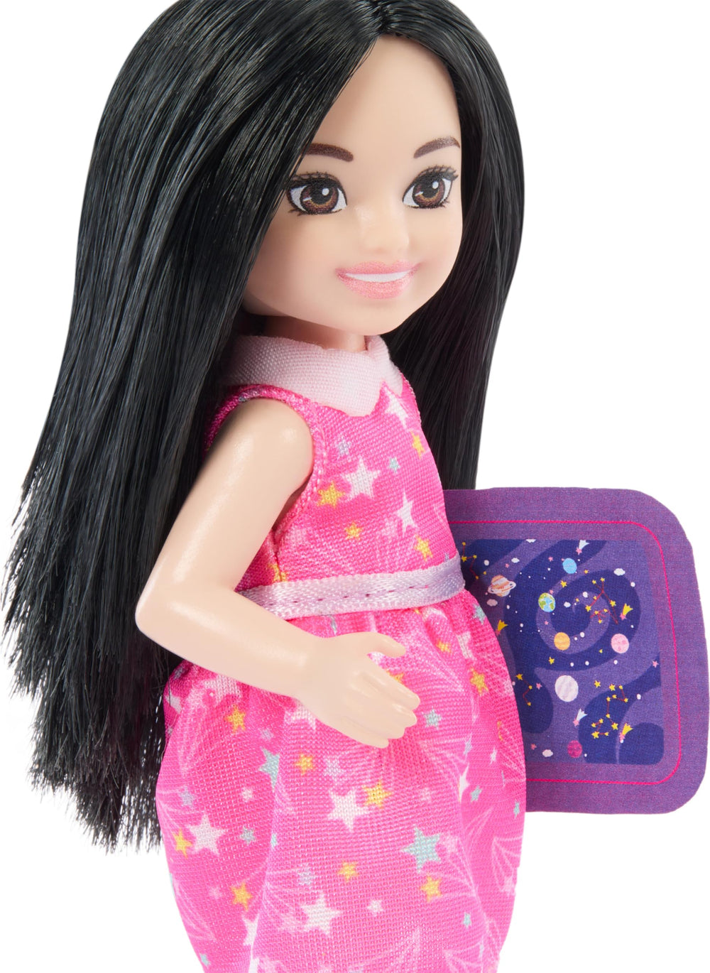 Barbie Chelsea Can Be Astronomer with globe to explore planets and storytelling.