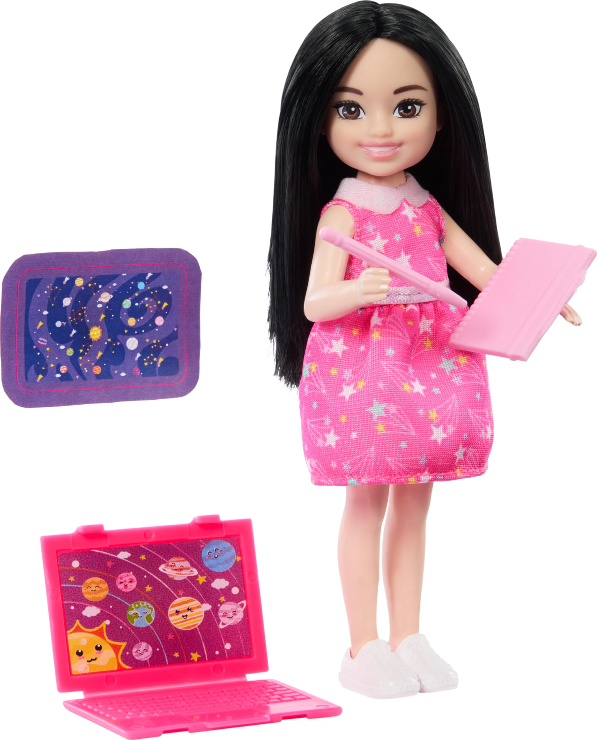 Barbie Chelsea Can Be Astronomer sneakers invite active role play and exploration.