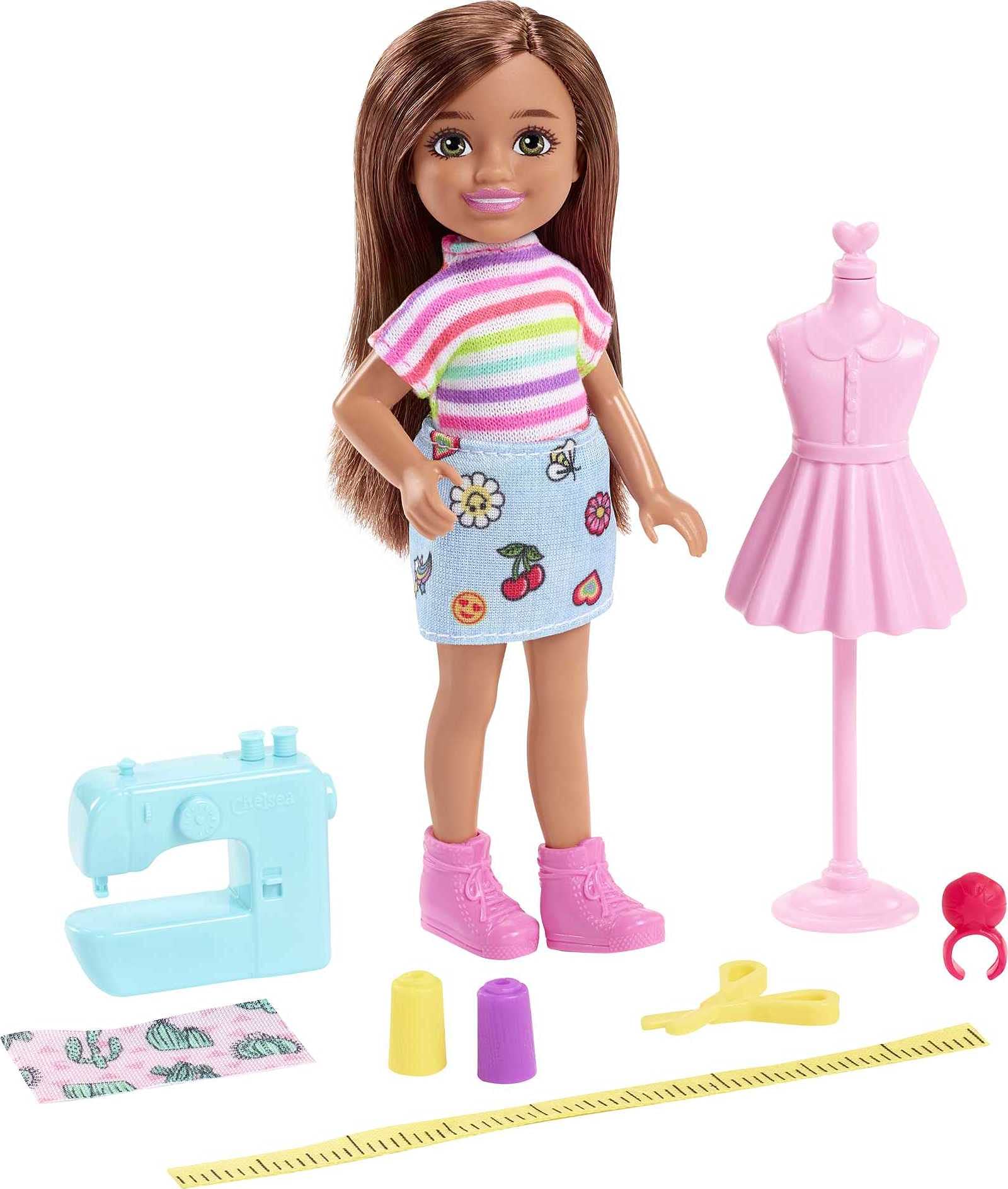 Barbie Chelsea Can Be doll with removable outfit for imaginative role-play.
