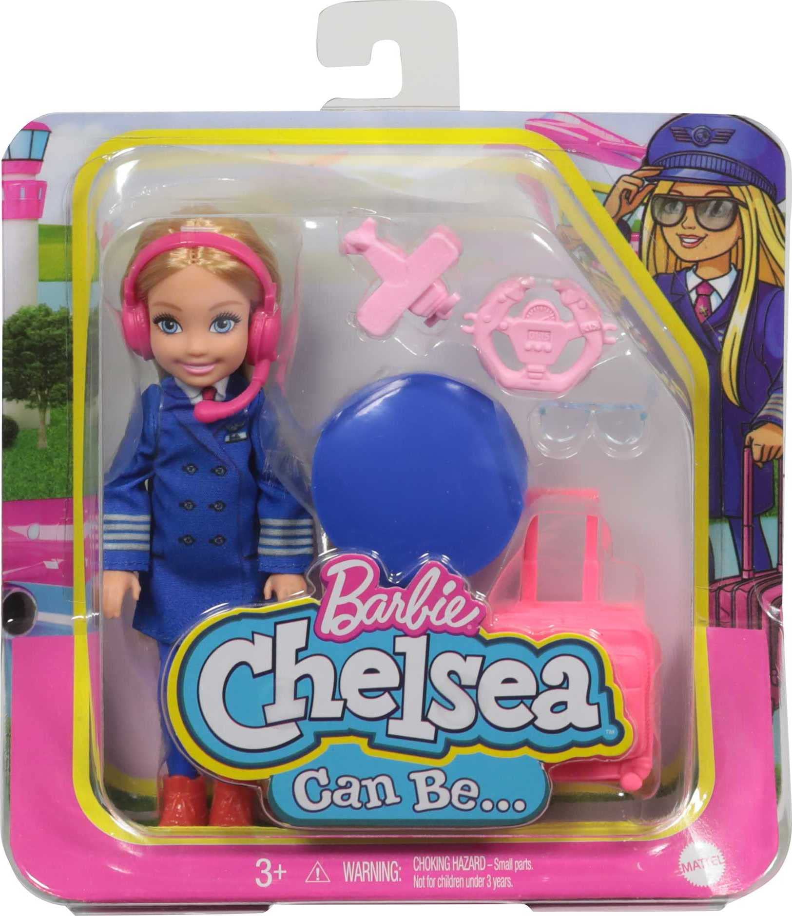 Barbie Chelsea Can Be pilot playset accessories support storytelling play.