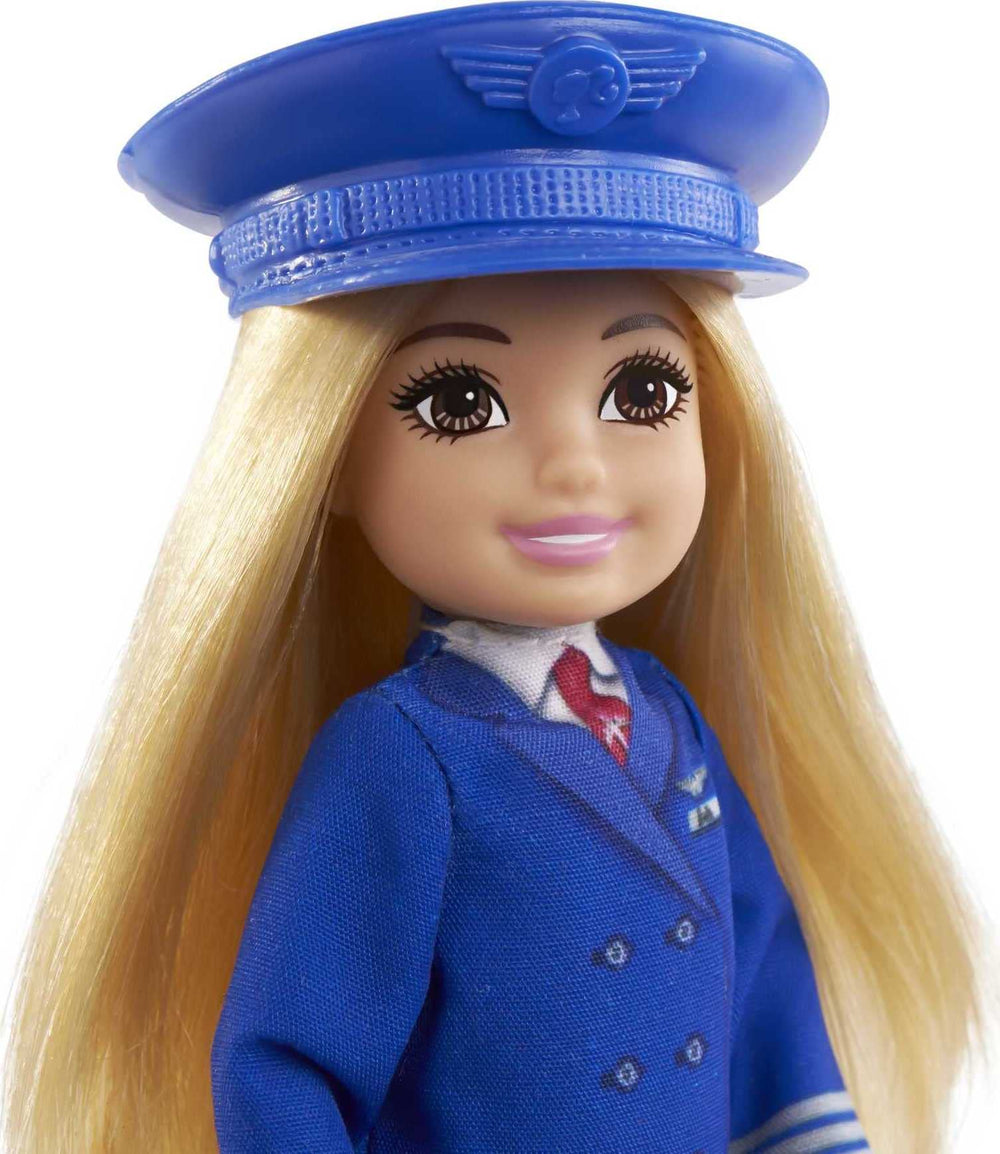 Barbie Chelsea pilot doll glasses add stylish detail for careers play.