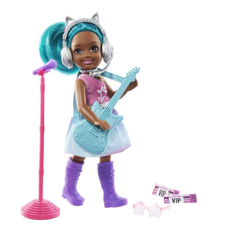 Barbie Chelsea Can Be Rockstar doll with guitar for imaginative play