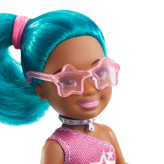 Barbie Chelsea Can Be Rockstar doll with microphone for stage moments