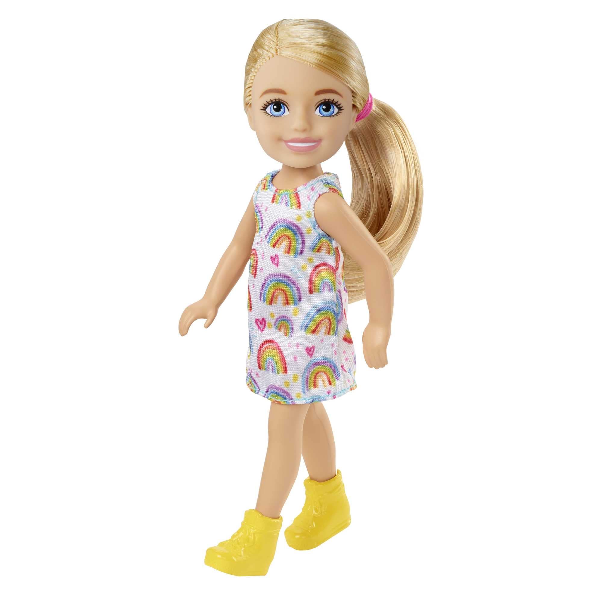 Barbie Chelsea doll shows diverse looks and hairstyles for creative storytelling.