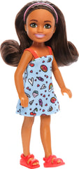 Removable fashion pieces expand styling options for Chelsea doll.