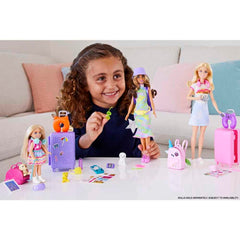Barbie Chelsea pet carrier holding the puppy during pretend travel
