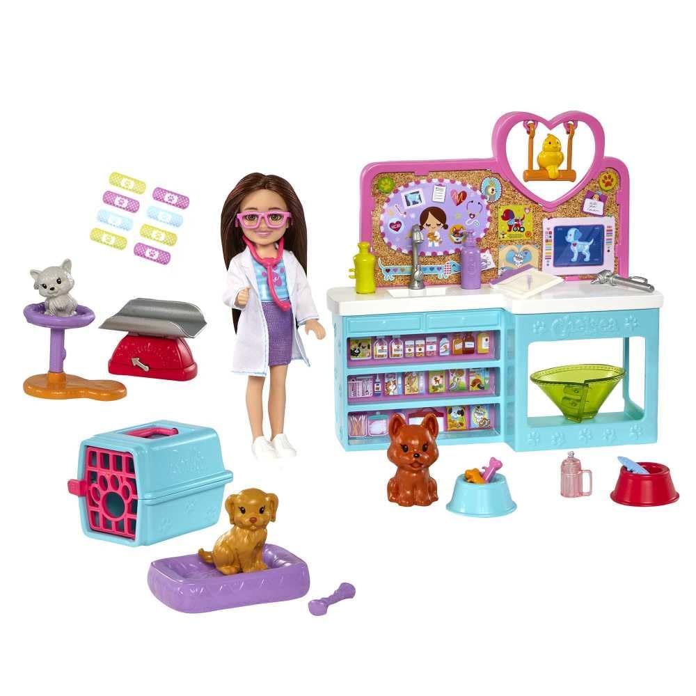 Barbie Chelsea bird with swing invites lively vet adventures